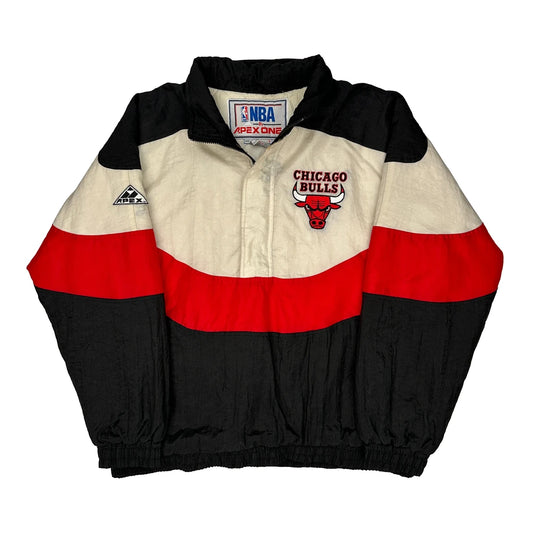 Chicago Bulls Apex One Nba Windbreaker - Large Black Nylon