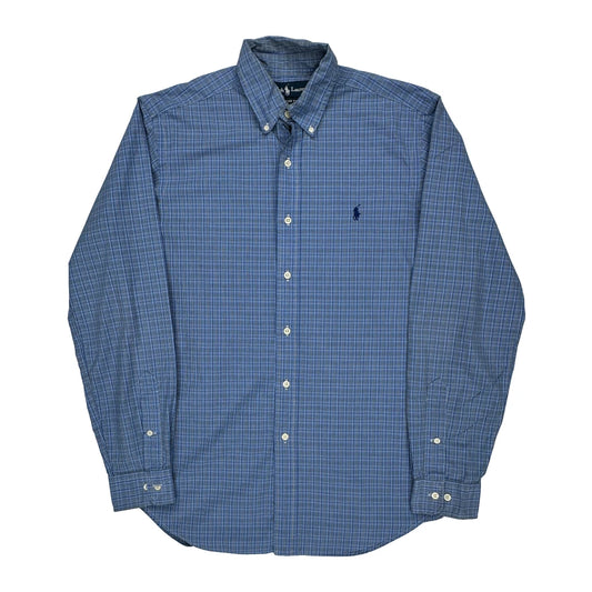 Ralph Lauren Checked Shirt - Medium Blue Cotton