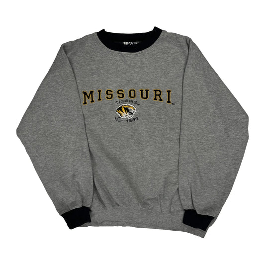 Missouri Tigers Lee Sport College Sweatshirt - Large Grey Cotton