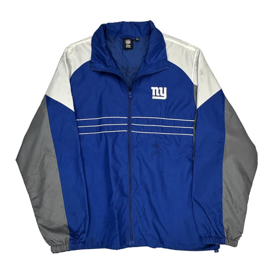 New York Giants Reebok Nfl Jacket - Large Blue Polyester