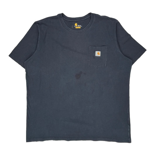 Carhartt Tall T-Shirt - 2XL Blue Cotton