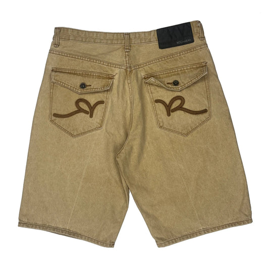 Rocawear Baggy Shorts - 34W 13L Khaki Cotton