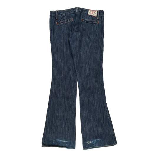 True Religion Flared Jeans - 31W 32L Dark Wash Cotton