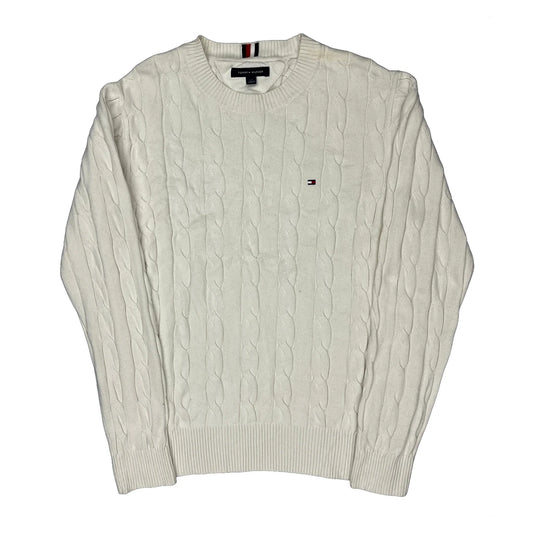 Tommy Hilfiger Jumper - Large Cream Cotton