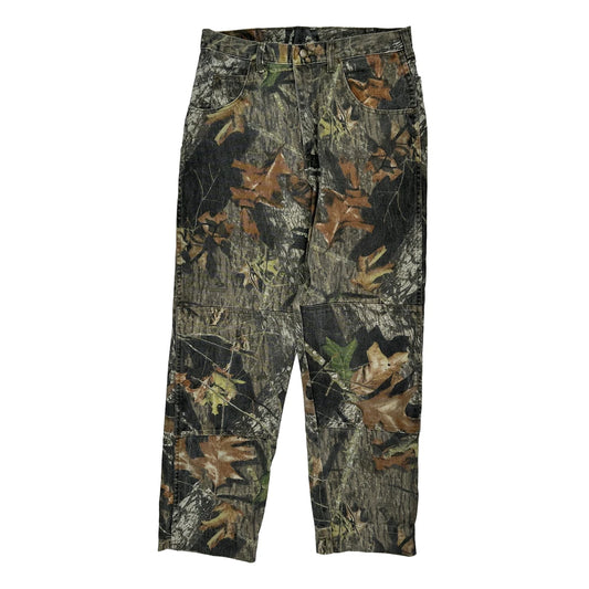 Wrangler Camo Jeans - 31W 32L Khaki Cotton