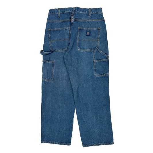 Wrangler Carpenter Jeans - 34W 30L Blue Cotton