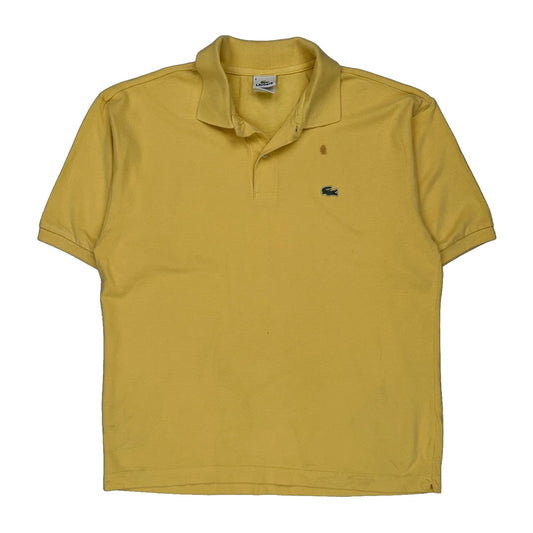 Lacoste Polo Shirt - XL Yellow Cotton