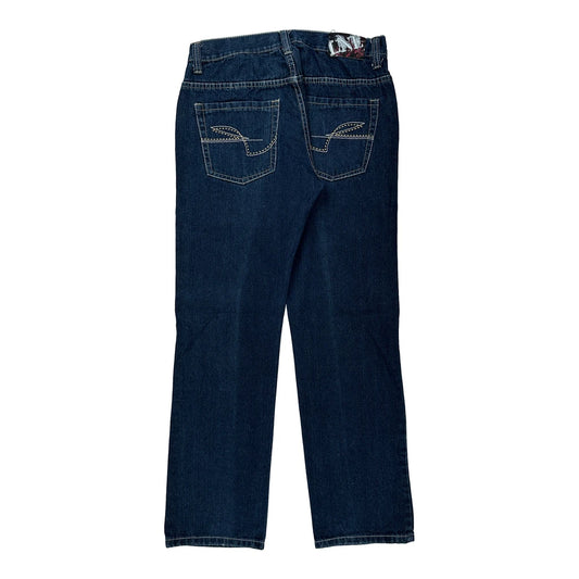 Vintage Lne Jeans - 32W 32L Dark Wash Cotton Blend