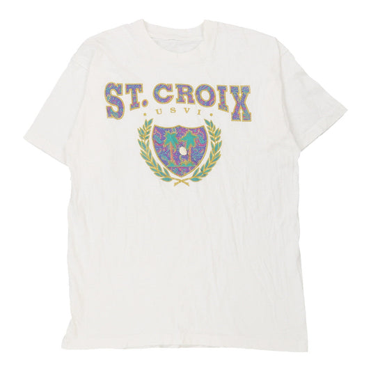 Vintage white St. Croix Unbranded T-Shirt - mens large