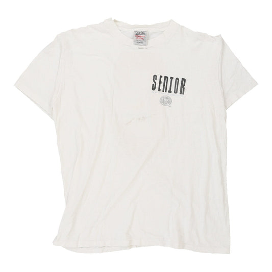 Vintage white Senior Oneita T-Shirt - mens x-large