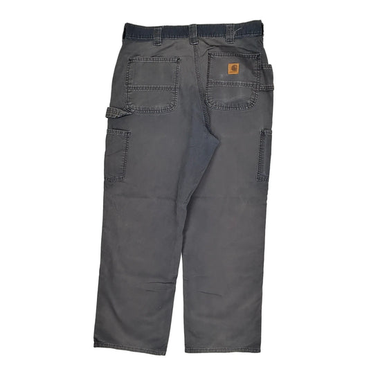Vintage Carhartt Carpenter Trousers - 33W 30L Grey Cotton