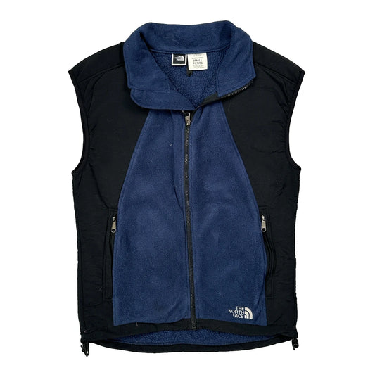 Vintage The North Face Fleece Gilet - Small Blue Polyester
