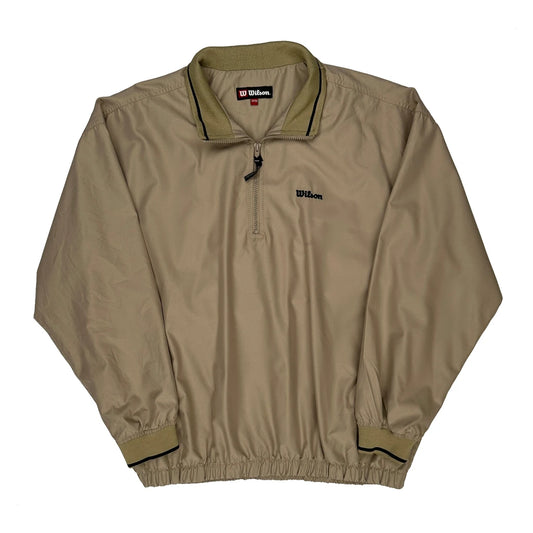 Vintage Wilson Windbreaker - Medium Beige Polyester