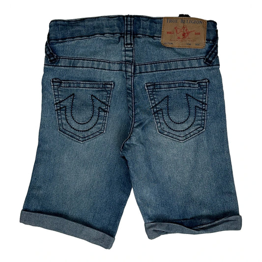 Age 5 True Religion Denim Shorts - Small Light Wash Denim