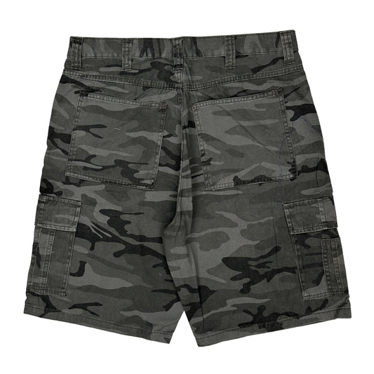 Wrangler Camo Cargo Shorts - 34W 10L Camo Cotton