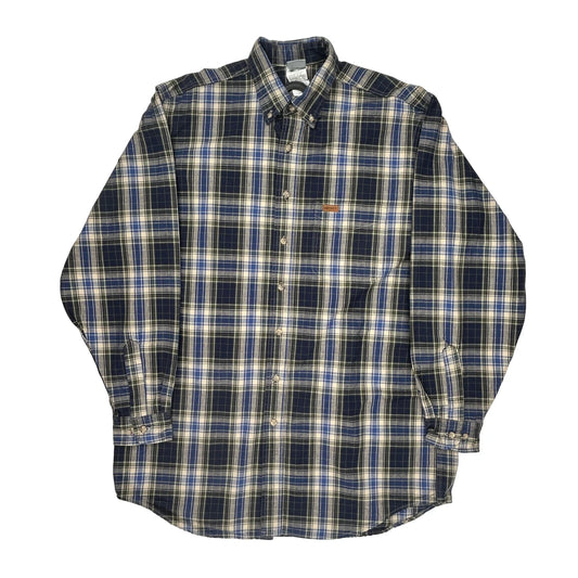 Tall Carhartt Checked Shirt - Large Beige Cotton