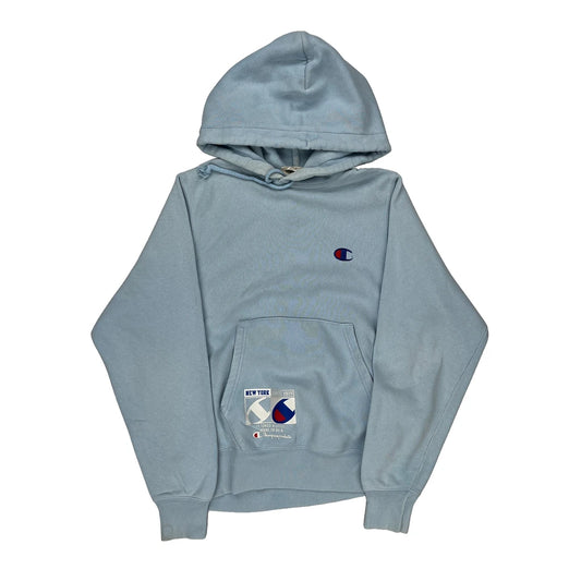 Reverse Weave Champion Hoodie - XS Blue Cotton