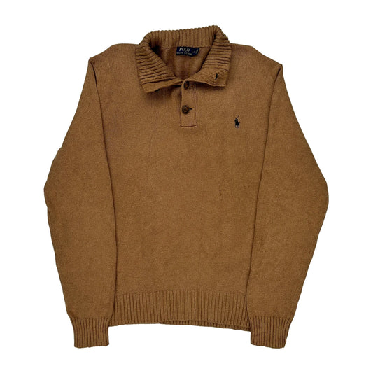 Polo By Ralph Lauren Jumper - Large Brown Cotton