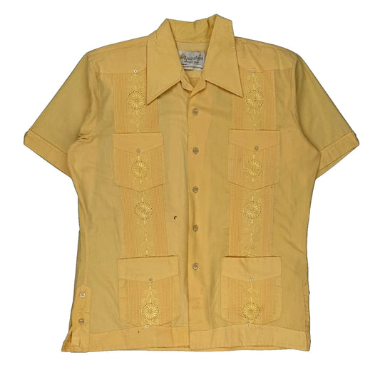 Yucateca Shirt - Large Yellow Polyester Blend