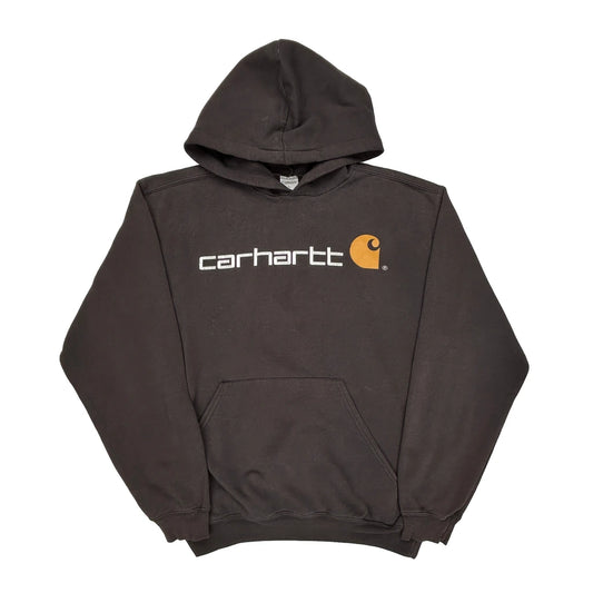 Carhartt Hoodie - Large Black Cotton Blend