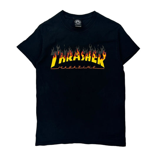 Thrasher Graphic T-Shirt - Small Black Cotton