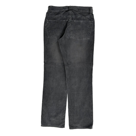 Armani Exchange Cord Trousers - 30W 31L Grey Cotton
