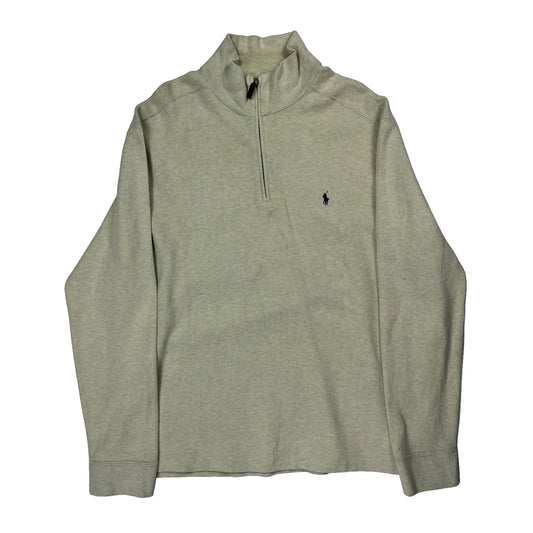 Polo By Ralph Lauren 1/4 Zip - XL Green Cotton