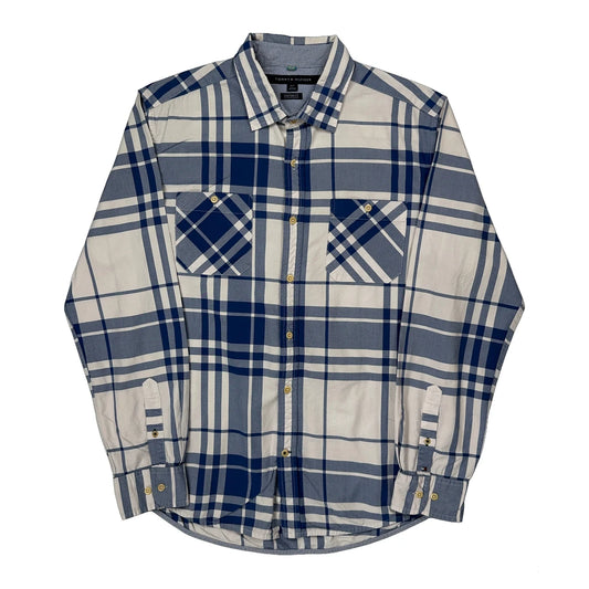 Tommy Hilfiger Checked Shirt - Large Blue Cotton