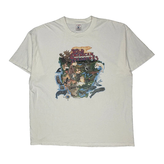 Delta Graphic T-Shirt - 2XL White Cotton