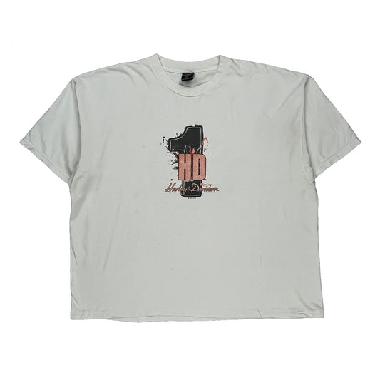 Boswell'S Harley Davidson Nashville, Tn Harley Davidson Graphic T-Shirt - 2XL White Cotton