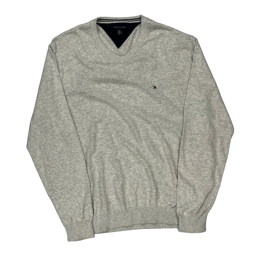 Tommy Hilfiger Jumper - Large Grey Cotton