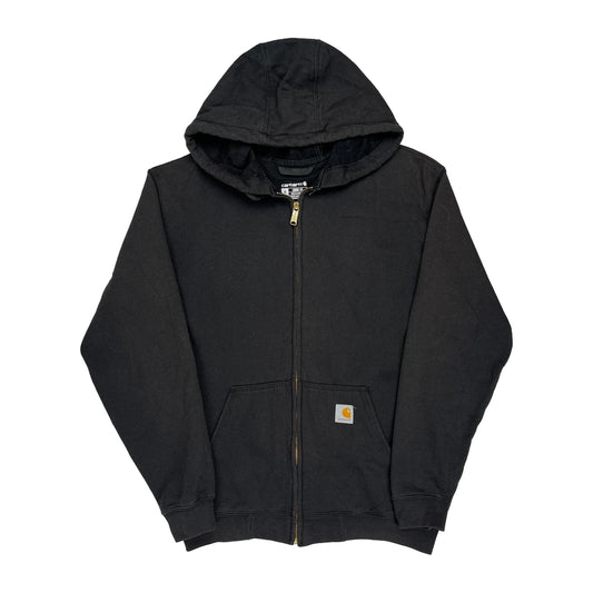 Carhartt Full Zip Hoodie - Medium Black Cotton