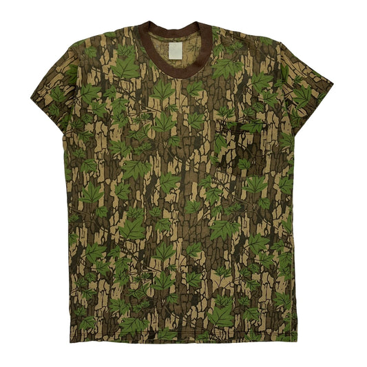 Unbranded Camo T-Shirt - Large Green Cotton