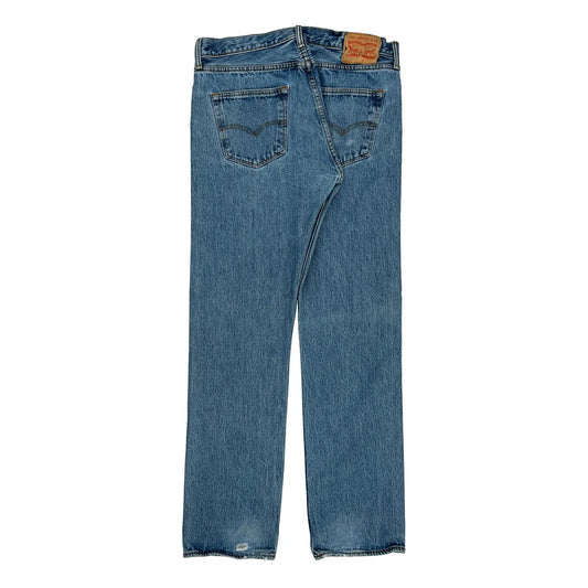 501 Levis Jeans - 33W 32L Blue Denim