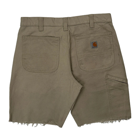 Carhartt Carpenter Shorts - 32W 9L Beige Cotton