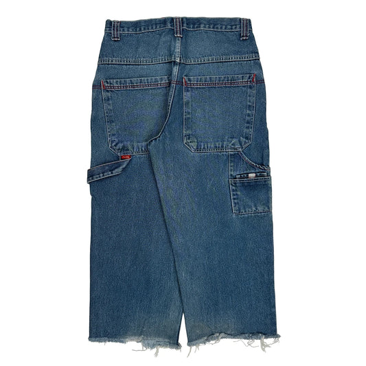 Vintage Paco Carpenter Shorts - 32W 25L Blue Cotton