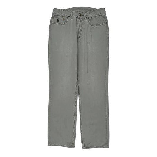Polo By Ralph Lauren Trousers - 31W 32L Grey Cotton