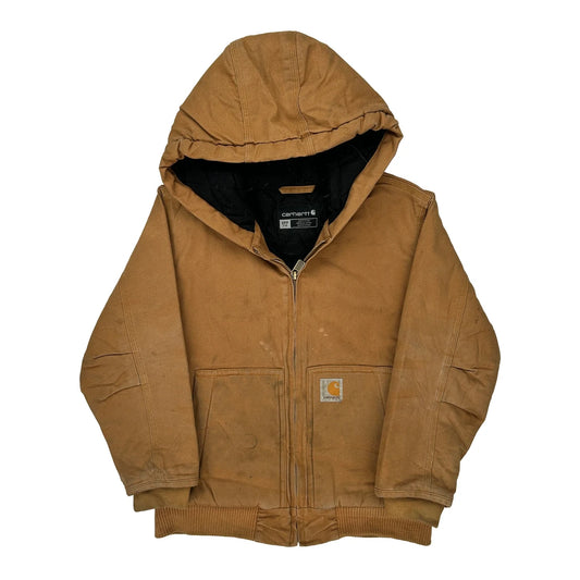 Age 7-8 Carhartt Jacket - Small Brown Cotton