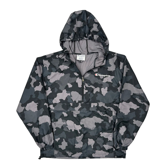 Champion Camo Windbreaker - Medium Grey Polyester