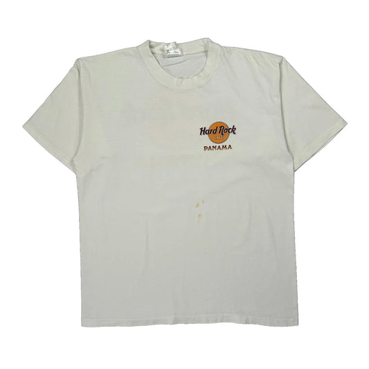 Hard Rock Cafe T-Shirt - 2XL White Cotton