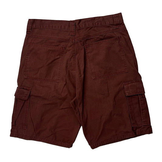 Wrangler Cargo Shorts - 32W 10L Brown Cotton