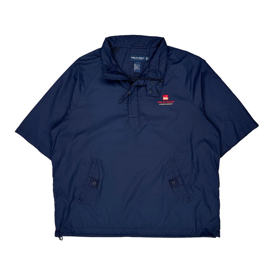 Vintage Wells Fargo Championship Polo By Ralph Lauren Windbreaker - Large Navy Polyester