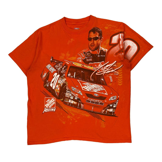 Home Depot Racing Chase Authentics Graphic T-Shirt - XL Orange Cotton
