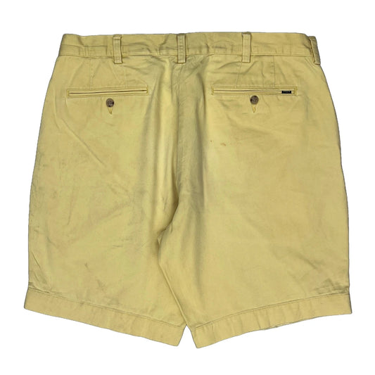 Polo By Ralph Lauren Chino Shorts - 36W 7L Yellow Cotton