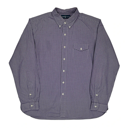 Ralph Lauren Checked Shirt - XL Purple Cotton