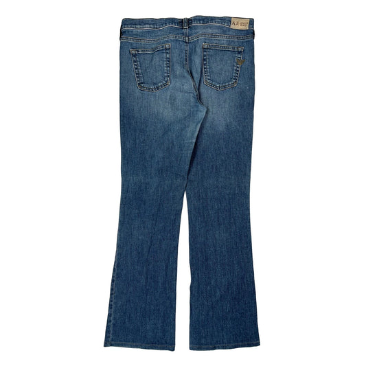Armani Jeans Boot Cut Jeans - 32W UK 10 Blue Denim