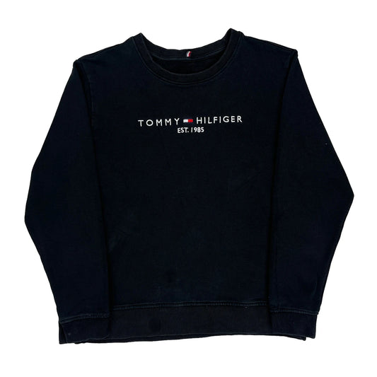 Tommy Hilfiger Sweatshirt - Medium Black Cotton