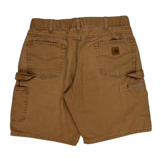 Carhartt Carpenter Shorts - 34W 10L Brown Cotton