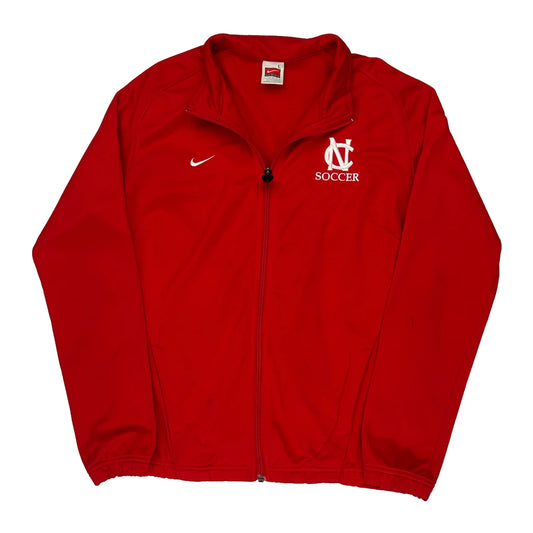 Age 12-13 Soccer Nike Track Jacket - Large Red Polyester