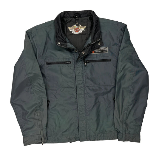 Harley Davidson Jacket - XL Grey Nylon